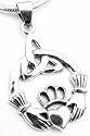 CLADDAUGH CELTIC Knot Claddagh Pendant Sterling Silver