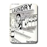 Londons Times Funny Society Cartoons - Charlie Brown Picks Up Dry Cleaning - Light Switch Covers - single toggle switch by 3D Rose