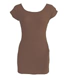 Ladies Plus Size Taupe Open Back Tunic Sweater Dress
