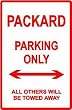 PACKARD PARKING sign street car classic