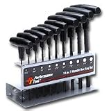 WILMAR W80275 10PC MET THANDLE HEX KEY SET
