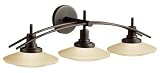 30 Wide Amber Bathroom Light Fixture