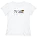 T-Shirt Woman White Elegant Flag 