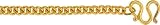 24K Gold Curb Chain, 5.0mm wide