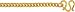 24K Gold Curb Chain, 5.0mm wide