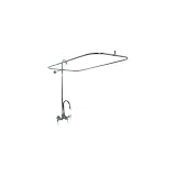 Barclay 4122-CP Rectangular Units Clawfoot Tub and Shower Filler