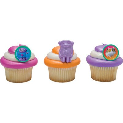 DreamWorks Home Oh & Pig Cupcake Rings - 24 pc