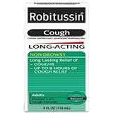 Robitussin Cough Long Acting Liquid for Cough Relief - 4 Oz