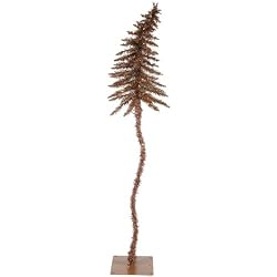 4' Pre-Lit Mocha Brown Sparkling Fantasy Christmas Tree - Clear Lights
