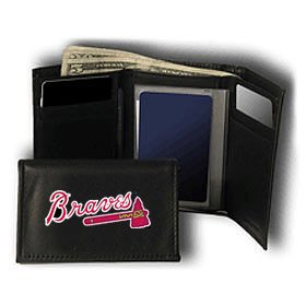 Atlanta Braves Wallet: Embroidered Trifold