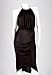 Chocolate Drape Long Dress: Chocolate Dress