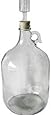 Home Brew Ohio Glass Wine Fermenter Includes Rubber Stopper and Airlock, 1 gallon Capacity