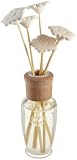 Laura Ashley Reed Diffuser With Embossed Bottle and Reed Toppers, Ginger Tea and Lime