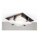 Polipo Flush Mount Finish / Width / Bulb Type: Satin Nickel / 9.5 / J78mm