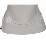 Belly Waist Chain Sterling Silver Length 33 inches
