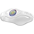 Power Balance Sport Band Bracelet ( sz. M, Clear/White )
