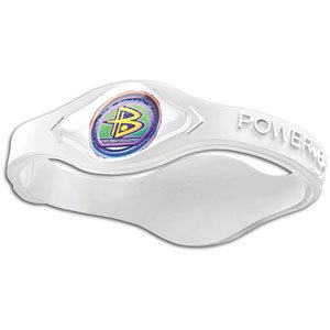 Power Balance Sport Band Bracelet ( sz. M, Clear/White )