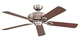 Ellington Ceiling Fans Beaufort Model BFT52AN5 in Antique Nickel. Indoor fan.