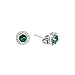 Ismell Simple Design Green Diamond Earrings Rhinestone Stud Earrings