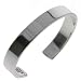 Sterling Silver Heavy Gauge Plain Cuff bangle