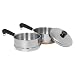Revere 2-Quart Covered Saucepan with Double Boiler Insert