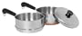 Revere 2-Quart Covered Saucepan with Double Boiler Insert