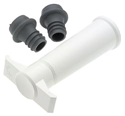 Vacu Vin 3-Piece Wine Saver Pump and Stopper, White