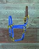 Hamilton Halter Company 2-3 Adj Halter W Lthr Hdpl  S Blue Weanling - 3DLAS WNBL