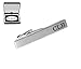 Personalized Silver Brushed Tie Clip Engraved Free