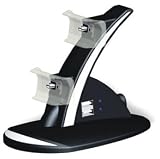 GreyMobiles Twin Controller Light Charging Stand For Sony PlayStation 3 (PS3) SIXAXIS and DualShock Controller WITH MAINS CHARGER