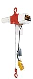 Harrington ED Single Speed Electric Chain Hoist, Single Phase, Hook Mount, 400 lbs Capacity, 10 Lift, 26 fpm Max Lift Speed, 0.4 HP, 12.4" Headroom, 1" Hook Opening, 120V