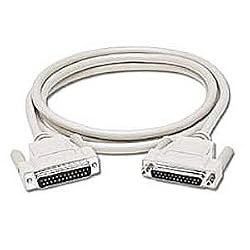 Cables To Go 03039 DB25 Male/Male Null Modem Cable, Beige (6 Feet/ 1.82 Meters)