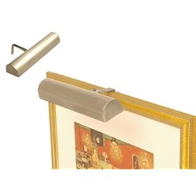 Concept Lighting 105 Ultra Efficient Cordless Picture Light, 11-1/2-Inch, Satin Nickel