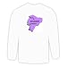 Long Sleeve T-shirt with map, guayaquil, vector