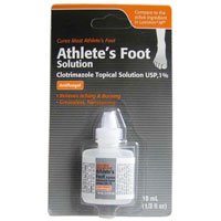 Clotrimazole, AF Antifungal AthleteS Foot Topical Solution 1% (Generic Lotrimin) - 10 Ml