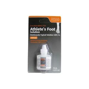 Clotrimazole, AF Antifungal AthleteS Foot Topical Solution 1% (Generic Lotrimin) - 10 Ml by Clotrimazole