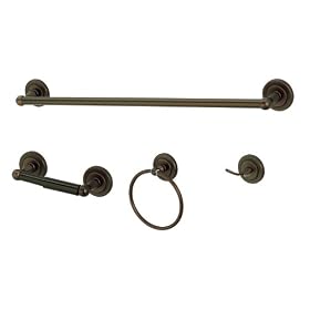 Ultra Hardware Nassau 4-Piece Bath Accessory Set, Bronze #27535