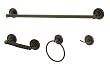 Ultra Hardware 27535 Nassau 4-Piece Bath Accessory Set, Bronze