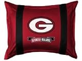 Georgia Bulldogs Sports Coverage Sidelines Pillow Sham NCAA