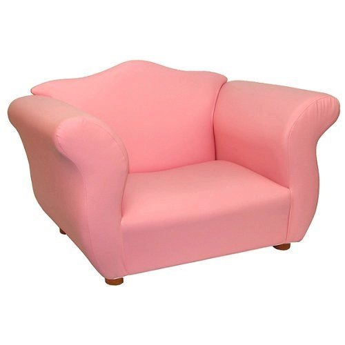 Kitchen: Fancy Child size Chair Pink leatherette, by Fantasy Furniture
