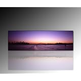 Wandbild xxl(sydney_panorama30x100cm) Deko Bild auf Leinwand. Ausf�hrung sch�ner Kunstdruck auf echter Leinwand und Keilrahmen. Bild Motiv(Sidney Panorama Wasser lila rosa Australien Stadt Skyline Nacht schwarz Himmel)Made in Germanyvon "Nix-Art Wandbilder"