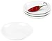 Ciroa Asea Set of 4 White Porcelain Sauce Dishes, 8 cm