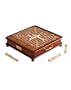 Premier Wood Scrabble Crossword Game - Luxury Edition with Rotating Board