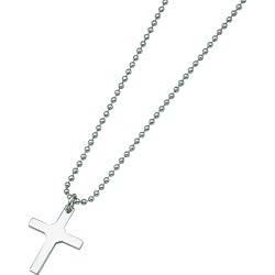 Stainless Steel Cross Mens Necklace Jewelry 22" New |A