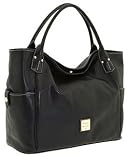 Dooney & Bourke Calf Leather Large Kristen Tote Black