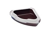 Nobby 76294-01 Katzen Ecktoilettenschale mit Rand L x B x H: 56 x 43 x 16 cm, rot