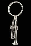 Trumpet Key Chain - Pewter
