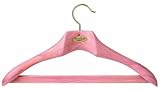 Pack of 10 Woodlore Deluxe Contoured Cedar Wood Suit Hangers