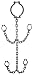 Arm Leg Neck Shackles Manacles Fake Chain Halloween