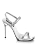4 1/2 Inch Stiletto Heel Mini-Platform Sandal Women'S Size Shoe With Buckle Ankle Strap